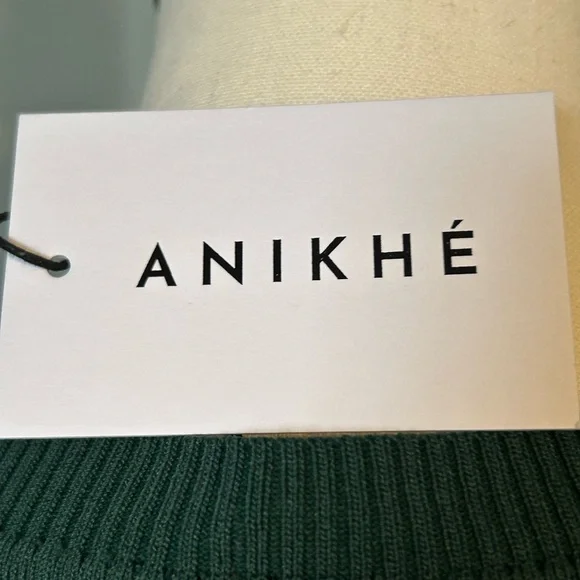 🔥🆕🔥 Anikhe Midi Luxe Sleeveless Dress - Green - Size XL - Picture 4 of 8